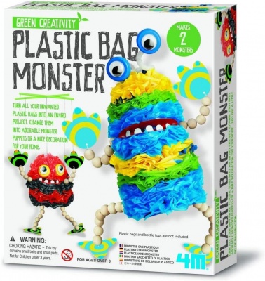 Green Creativity Plastic Bag Monster RRP 11.50 CLEARANCE XL 5.50